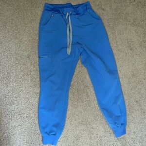 Figs small petite ceil blue joggers high rise